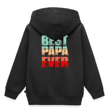 Father Best Father Father's Day - Kids Premium Organic Hoodie - black - Back - AI Model Kid Male (0cm)