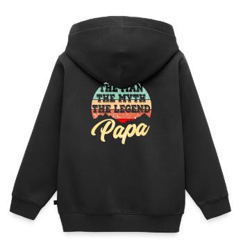 Father Best Father Father's Day - Kids Premium Organic Hoodie - black - Back - AI Model Kid Male (0cm)