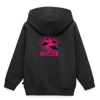 Alien - Ufo - Aliens - Sweat Premium à capuche enfant bio - noir - Dos - AI Model Kid Male (0cm)