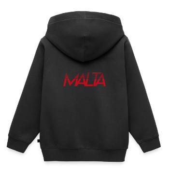 Malte - Sweat Premium à capuche enfant bio - noir - Dos - AI Model Kid Male (0cm)