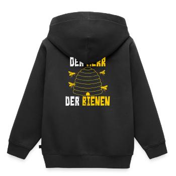 Imker - Kinder Premium Organic Hoodie - Schwarz - Hinten - AI Model Kid Male (0cm)