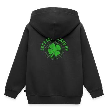 St. Patrick's Day - Kids Premium Organic Hoodie - black - Back - AI Model Kid Male (0cm)