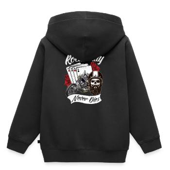 Rockabilly never do this - Kids Premium Organic Hoodie - black - Back - AI Model Kid Male (0cm)