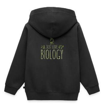 biologie - Sweat Premium à capuche enfant bio - noir - Dos - AI Model Kid Male (0cm)