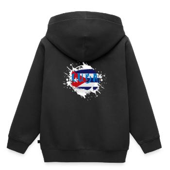 Cuba - Sweat Premium à capuche enfant bio - noir - Dos - AI Model Kid Male (0cm)