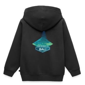 Bali - Kids Premium Organic Hoodie - black - Back - AI Model Kid Male (0cm)