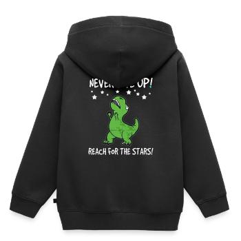 Trex - Sweat Premium à capuche enfant bio - noir - Dos - AI Model Kid Male (0cm)