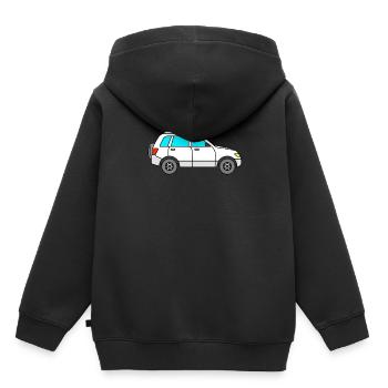 SUV OFF-ROAD Vehicle - Kids Premium Organic Hoodie - black - Back - AI Model Kid Male (0cm)