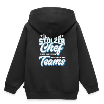 Cadeau pour le patron - Sweat Premium à capuche enfant bio - noir - Dos - AI Model Kid Male (0cm)