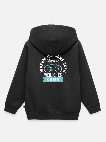 Cycling - Kids Premium Organic Hoodie - black