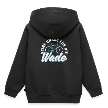 Fahrradfahrer - Kinder Premium Organic Hoodie - Schwarz - Hinten - AI Model Kid Male (0cm)