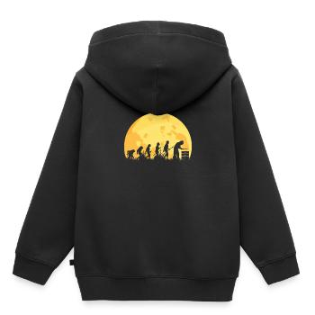 Evolution Imker Bienenzucht - Kinder Premium Organic Hoodie - Schwarz - Hinten - AI Model Kid Male (0cm)
