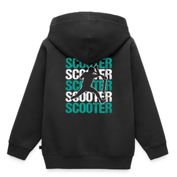 Scooter Kick-Scooter Stunt Scooter E-Scootering - Kids Premium Organic Hoodie - black - Back - AI Model Kid Male (0cm)