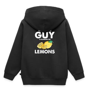 Limonade Limonade Limonade Limonade Stand Design - Sweat Premium à capuche enfant bio - noir - Dos - AI Model Kid Male (0cm)