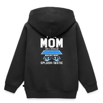 Pool Guy Design pour PoolBoy et Pool Cleaner - Sweat Premium à capuche enfant bio - noir - Dos - AI Model Kid Male (0cm)