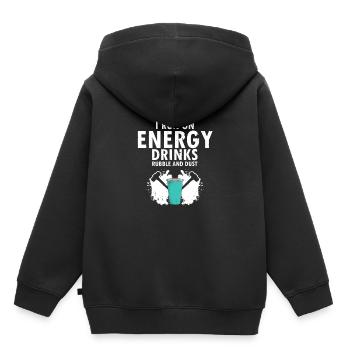Démolition et rénovation de maisons - Sweat Premium à capuche enfant bio - noir - Dos - AI Model Kid Male (0cm)