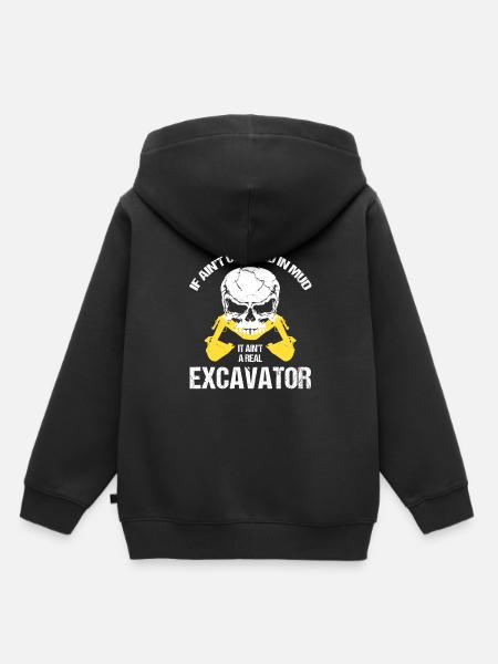 Baggerführer für Bagger Sandbagger - Kinder Premium Organic Hoodie - Schwarz