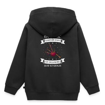 Dudelsack für Dudelsackspieler und Schotten - Kinder Premium Organic Hoodie - Schwarz - Hinten - AI Model Kid Male (0cm)