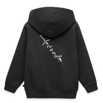 Larping für Fantasy-Rollenspiele und Schwertkämpfe - Kinder Premium Organic Hoodie - Schwarz - Hinten - AI Model Kid Male (0cm)