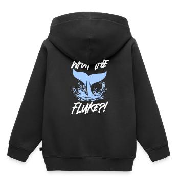 Meeressäuger für Orca-Beobachtung und Buckelwal - Kinder Premium Organic Hoodie - Schwarz - Hinten - AI Model Kid Male (0cm)