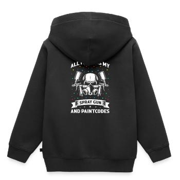 Autolackierer Angebot für Autolackierer - Kinder Premium Organic Hoodie - Schwarz - Hinten - AI Model Kid Male (0cm)