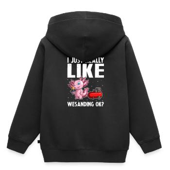 Car painter offer for coachbuilders - Kids Premium Organic Hoodie - black - Back - AI Model Kid Male (0cm)
