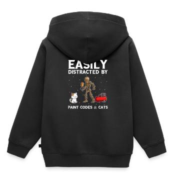 Autolackierer Angebot für Autolackierer - Kinder Premium Organic Hoodie - Schwarz - Hinten - AI Model Kid Male (0cm)