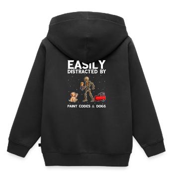 Car painter offer for coachbuilders - Kids Premium Organic Hoodie - black - Back - AI Model Kid Male (0cm)