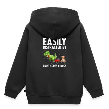 Peintre automobile pour peintre automobile pour détaillant automobile - Sweat Premium à capuche enfant bio - noir - Dos - AI Model Kid Male (0cm)