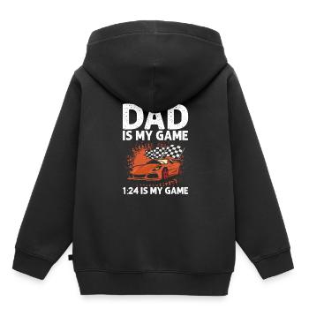 Slot Car Racing for Slot Car and RC Cars - Kids Premium Organic Hoodie - black - Back - AI Model Kid Male (0cm)