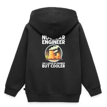 Nuklearingenieur für Kernkraftwerk und Kernenergie - Kinder Premium Organic Hoodie - Schwarz - Hinten - AI Model Kid Male (0cm)