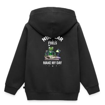 Nuklearingenieur für Kernkraftwerk und Kernenergie - Kinder Premium Organic Hoodie - Schwarz - Hinten - AI Model Kid Male (0cm)