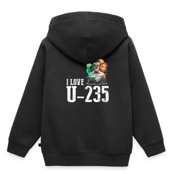Nuklearingenieur für Kernkraftwerk und Kernenergie - Kinder Premium Organic Hoodie - Schwarz - Hinten - AI Model Kid Male (0cm)