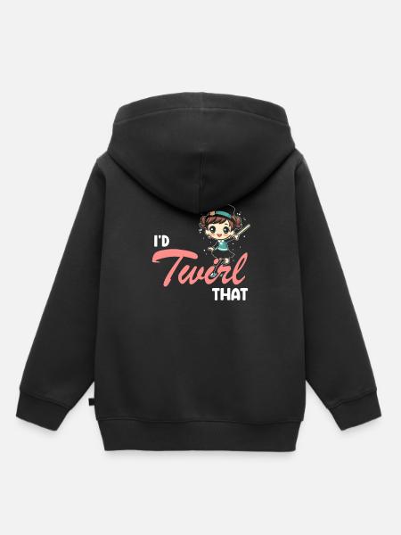 Stocktanz Design für Stabtänzerin - Kinder Premium Organic Hoodie - Schwarz