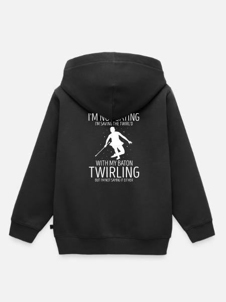 Stocktanz Design für Stabtänzerin - Kinder Premium Organic Hoodie - Schwarz