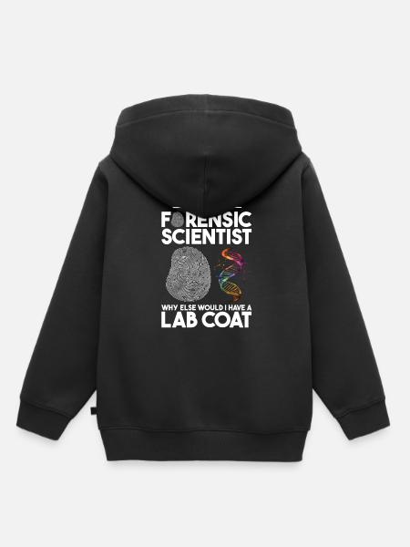 DNA-Analyst und Kriminallabor - Kinder Premium Organic Hoodie - Schwarz