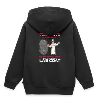Forensischer Wissenschaftlicher Ermittler - Kinder Premium Organic Hoodie - Schwarz - Hinten - AI Model Kid Male (0cm)