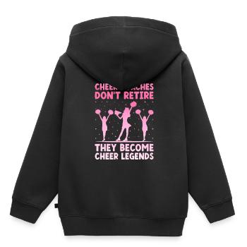 Cheerleading Coach Cheer Coach Cheerleader Cheer T - Kinder Premium Organic Hoodie - Schwarz - Hinten - AI Model Kid Male (0cm)