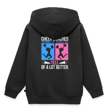 Cheerleading Coach Cheer Coach Cheerleader Cheer T - Kinder Premium Organic Hoodie - Schwarz - Hinten - AI Model Kid Male (0cm)