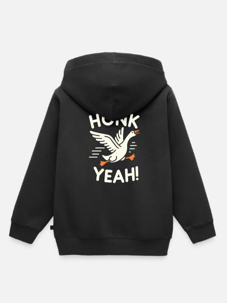Honk Yeah! Gänse Meme - Premium børne hættetrøje økologisk - sort