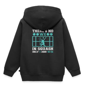 Squashspieler Squash-Tennisspieler Raquetball-Spor - Kinder Premium Organic Hoodie - Schwarz - Hinten - AI Model Kid Male (0cm)