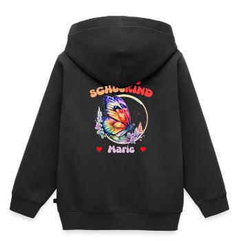 Marie Écolière - Sweat Premium à capuche enfant bio - noir - Dos - AI Model Kid Male (0cm)