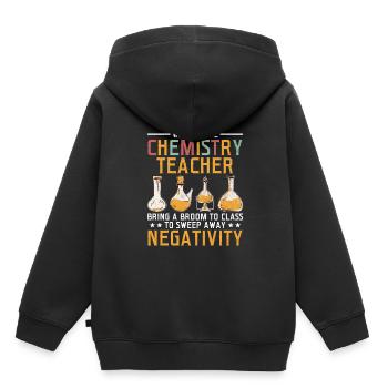 Naturwissenschaftliches Lehramt Lehramt Biologie Chemie P - Kinder Premium Organic Hoodie - Schwarz - Hinten - AI Model Kid Male (0cm)