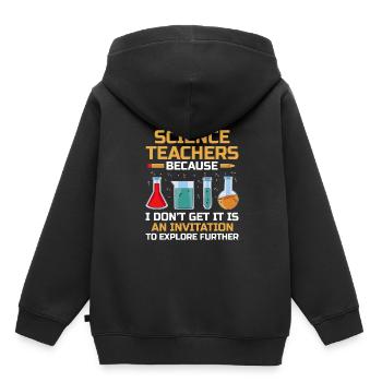 Naturwissenschaftliches Lehramt Lehramt Biologie Chemie P - Kinder Premium Organic Hoodie - Schwarz - Hinten - AI Model Kid Male (0cm)
