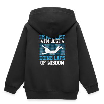 Professeur d’éducation physique Professeurs d’éducation physique École Spor - Sweat Premium à capuche enfant bio - noir - Dos - AI Model Kid Male (0cm)
