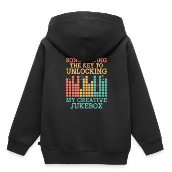 Musician Songwriter Singer Musician Music Music Pr - Kids Premium Organic Hoodie - black - Back - AI Model Kid Male (0cm)
