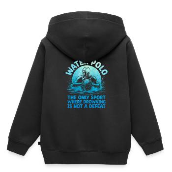 Water Polo The Only Sport Where Drowning Is Not A - Kids Premium Organic Hoodie - black - Back - AI Model Kid Male (0cm)