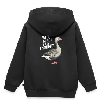 What if I'm not silly enough - Kids Premium Organic Hoodie - black - Back - AI Model Kid Male (0cm)