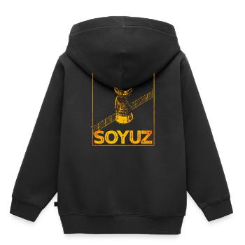 Soyuz spaceship Soviet Union - Kids Premium Organic Hoodie - black - Back - AI Model Kid Male (0cm)