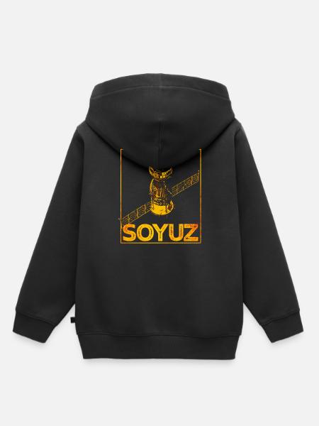 Sojus Raumschiff Sowjetunion - Kinder Premium Organic Hoodie - Schwarz